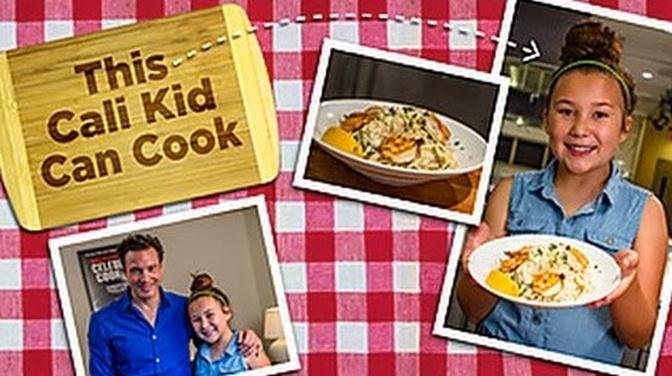 Cauliflower Alfredo with Shrimp for Rocco DiSpirito | Rachael Ray's Kids Cook-Off | Food Network