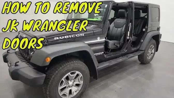 HOW TO REMOVE JEEP WRANGLER JK DOORS DEMONSTRATION STEP BY STEP