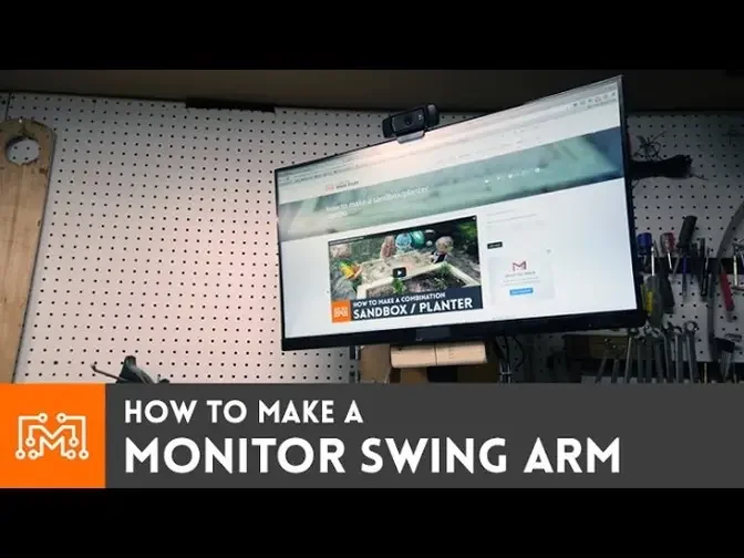 Monitor Swing Arm (for my shop computer) // How-To | I Like To Make Stuff