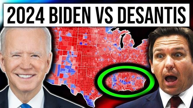 2024 Joe Biden vs Ron DeSantis Presidential Election Prediction | 2024 Election MAP Analysis