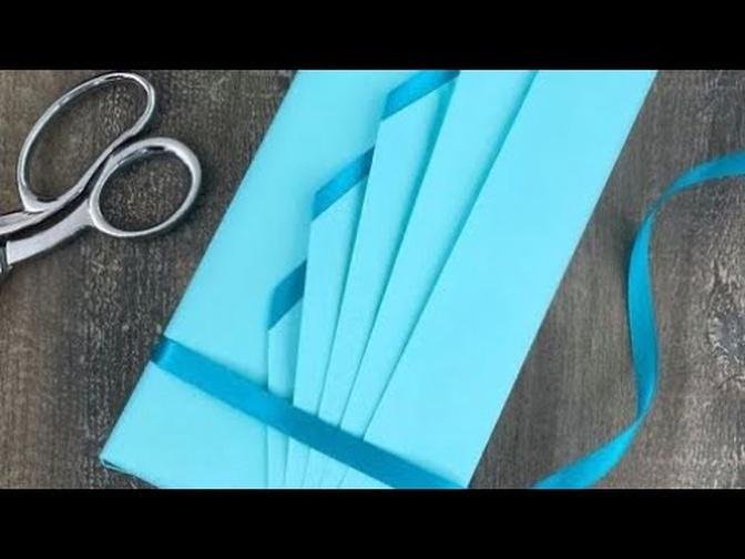 Fan Pleats with Ribbon Trim Gift Wrapping | Gift Wrapping Ideas