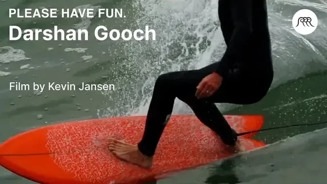 Santa Cruz’s Darshan Gooch surfing twin fish | excerpt from "PLEASE HAVE FUN."