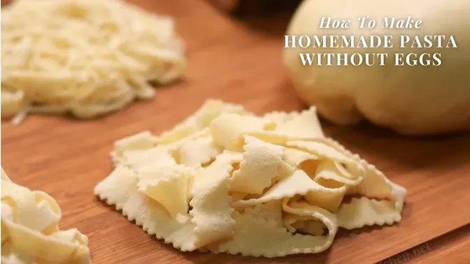   How to make homemade pasta without eggs?  