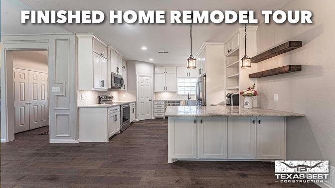 FINISHED HOME REMODEL TOUR  Texas Best Construction