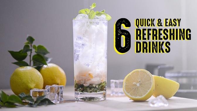6 Refreshing Drinks (Quick & Easy) during hot days or summer.