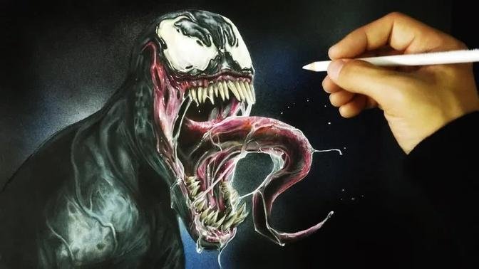 Cómo Dibujar a Venom Realista | How to draw Realistic Venom | ArteMaster