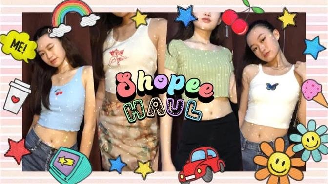 ✿ SHOPEE HAUL ✿ (aesthetic tops & affordable) | Philippines