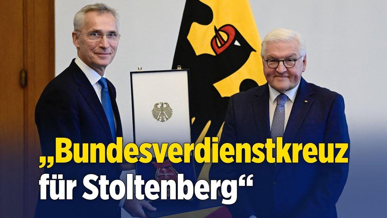 „Die NATO geprägt“ – Steinmeier würdigt Stoltenberg in Berlin mit Bundesverdienstkreuz