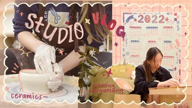 Studio Vlog✦ Exploring New Art Forms: Ceramics, Riso Printing & Celebrating Dumplings Bday!