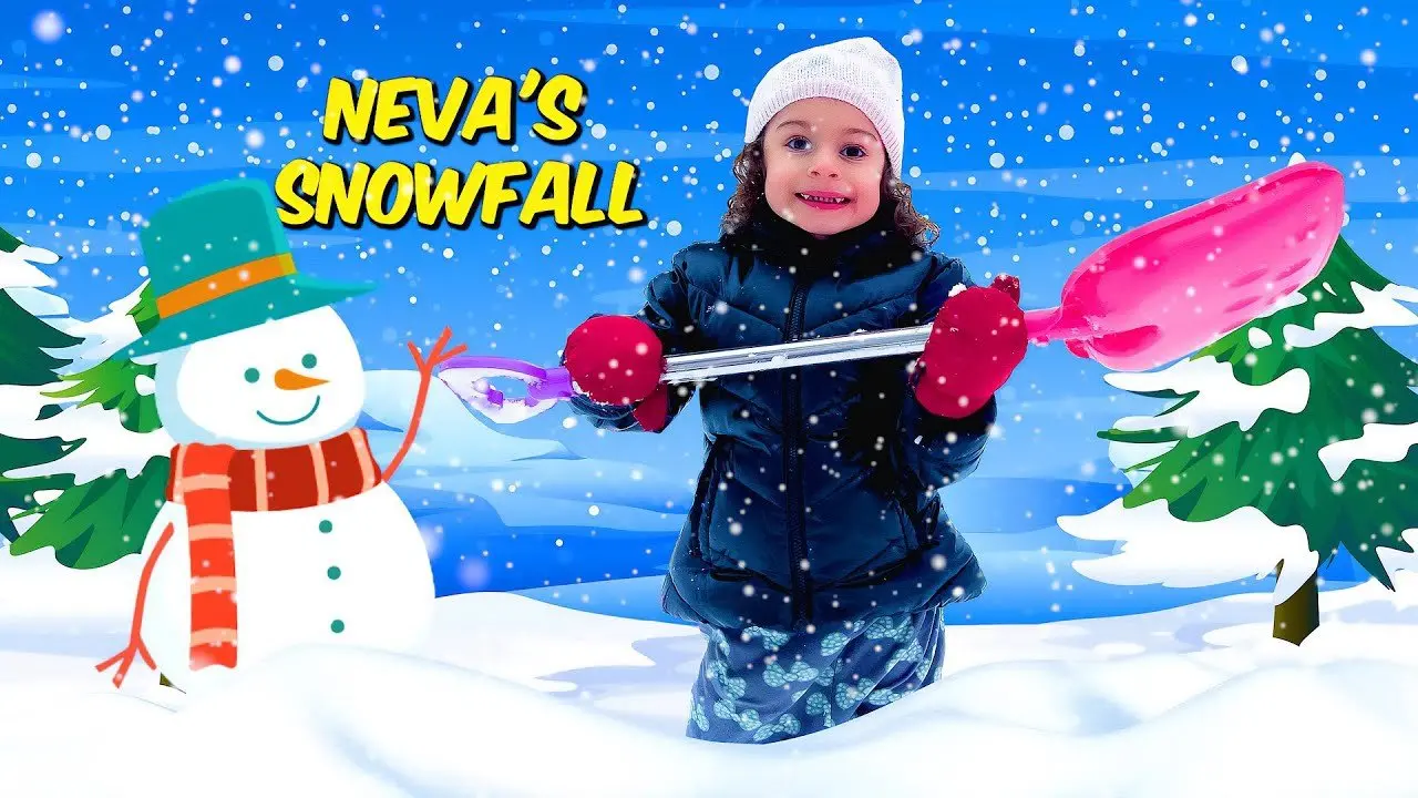 Neva inspires kids to play outdoors during a snowfall
