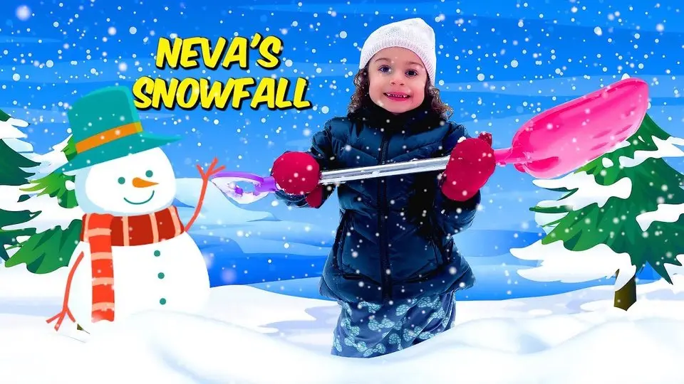 Neva inspires kids to play outdoors during a snowfall