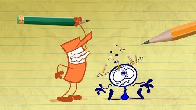 "Page Fright" Pencilmate Versus Writers Block! | Pencilmation Cartoons!