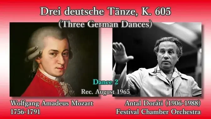 Mozart: 3 German Dances, Doráti & FestivalCO (1965) モーツァルト 3つのドイツ舞曲 ドラティ