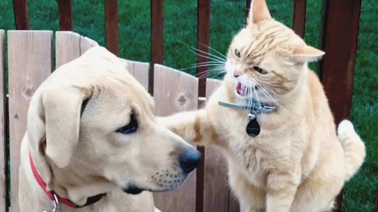 Cats vs Dogs Fighting - Funny Cats and Dogs Compilation __ PETASTIC 🐾