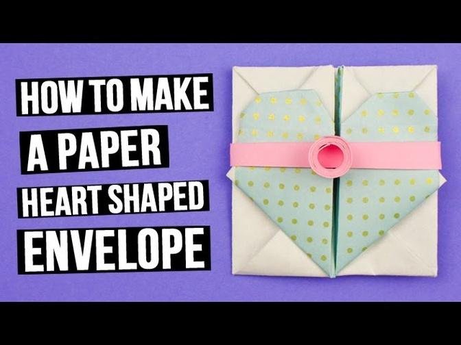 How to Make a Paper Heart Shaped Envelope