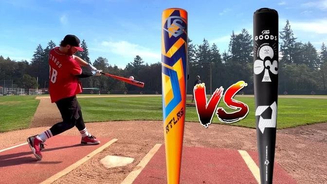 Louisville Slugger ATLAS vs. DeMarini THE GOODS 1-piece | BBCOR Baseball Bat Review