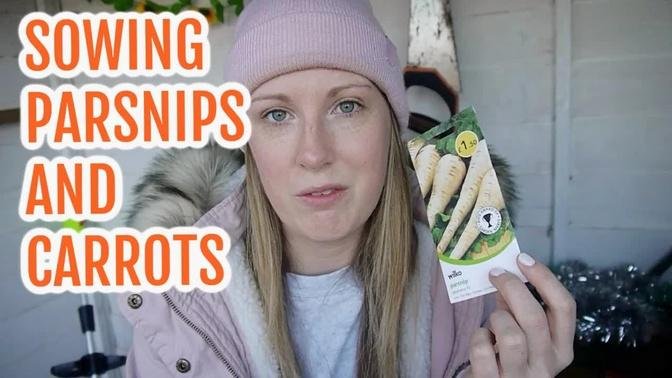 SOWING PARSNIPS AND CARROTS / FEBRUARY 2022 / EMMA'S ALLOTMENT DIARIES