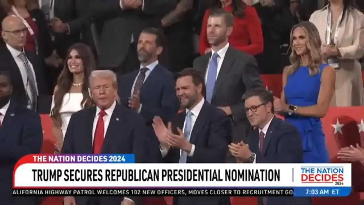 Trump Officially Nominated for President at RNC, Picks J.D. Vance as his Running Mate