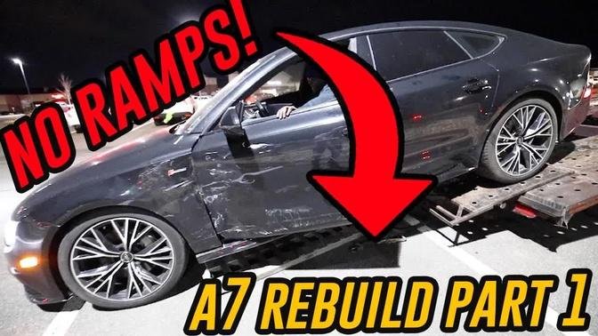 I Bought My DREAM CAR and the Delivery was Almost a Major Fail // 2017 Audi A7 Rebuild Part 1