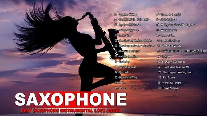 Top 100 Romantic Saxophone Love Songs - Best Relaxing Saxophone Songs Ever - Saxophone Romantic