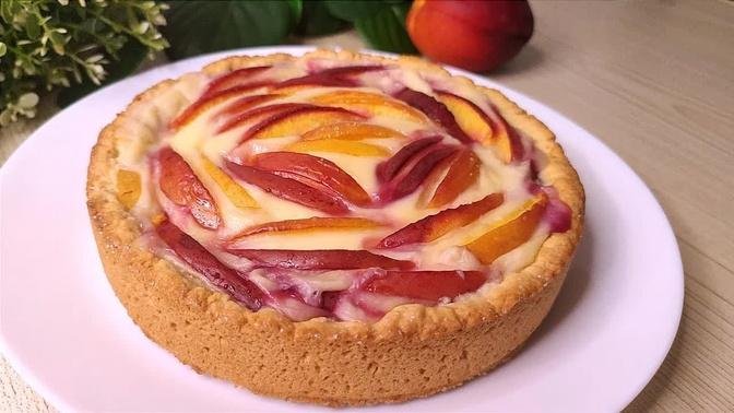 Take peaches 🍑 and make this delicious dessert, in 5 minutes you'll make it every day