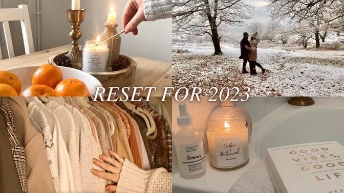 Reset for 2023 ｜ self care, dieting tips & what I eat in a day to lose weight, wardrobe clear out