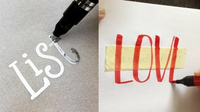 The best calligraphy and lettering very beautiful drawing with marker