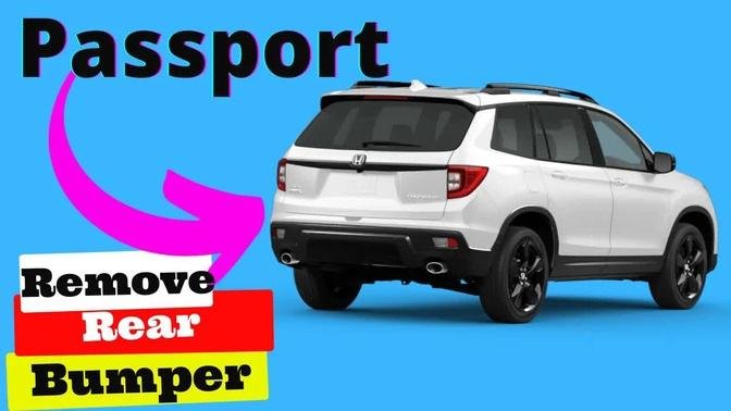 How to Remove the Rear Bumper Cover on a Honda Passport 2019-2021
