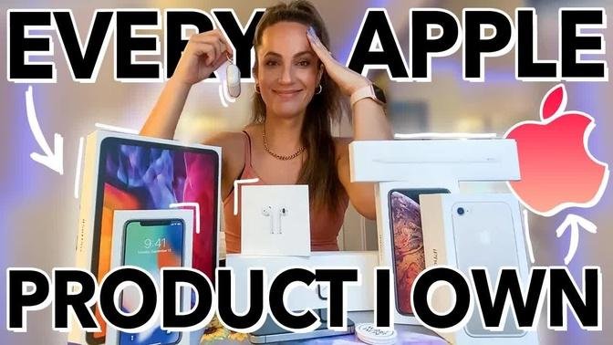 EVERY APPLE PRODUCT I OWN!📱💻 (apple watch, iphone, ipad, macbook, + more!)