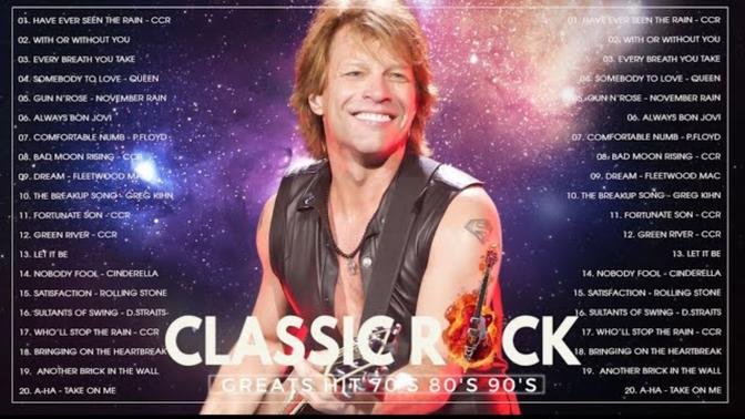 Classic Rock Greatest Hits 60's 70's 80's - Bon Jovi, Pink Floyd, Eagles, Queen, Def Leppard