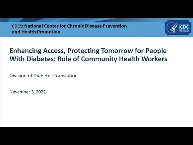 Webinar: World Diabetes Day: Enhancing Access, Protecting Tomorrow for People with Diabetes