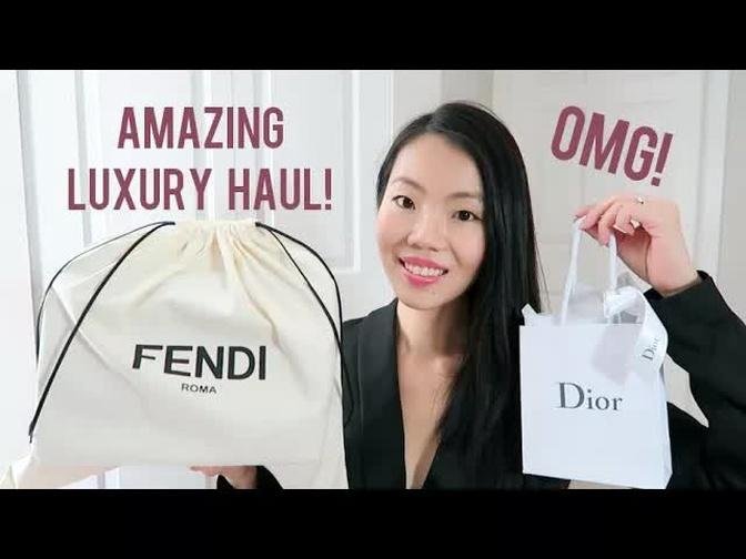 FENDI KAN I BAG & DIOR J'ADIOR EARRINGS!! | FashionablyAMY