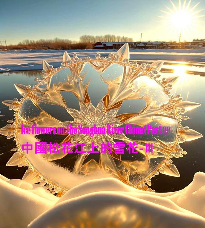 Ice flowers on the Songhua River China (Part III)-中國松花江上的雪花- III