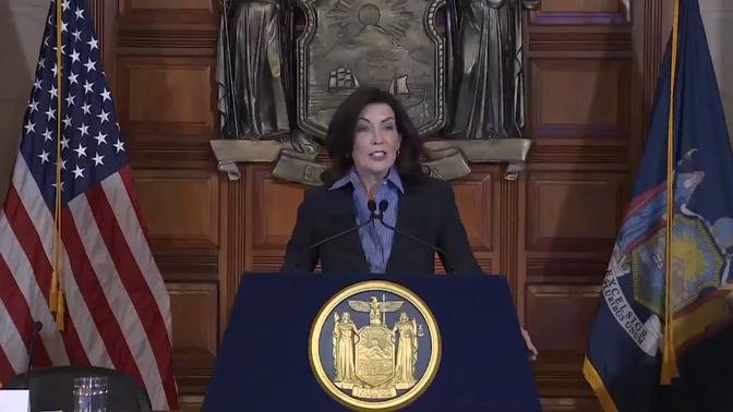 Gov. Kathy Hochul Holds A Press Briefing On Making New York Safer After ...