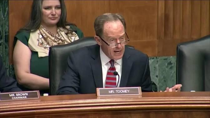 Ranking Member Pat Toomey Opening Statement at Arbitration Hearing ...