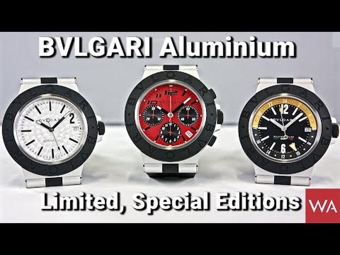 BVLGARI Aluminium Watch. Sorayama + Ducati + Amerigo Vespucci Special & Limited Editions.

