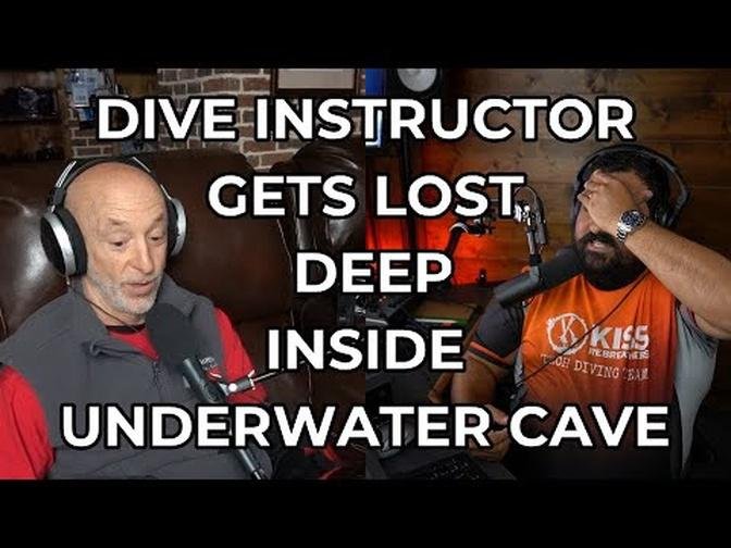 DIVERS REACT TO DIVE INSTRUCTOR LOST INSIDE DEEP CAVE