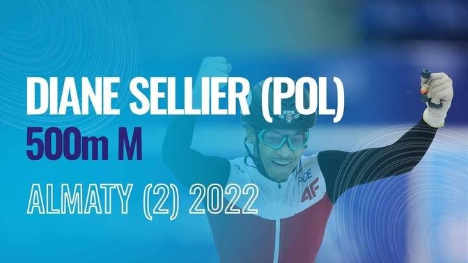 Diane SELLIER (POL) | Winner | 500m M (1) | Almaty (2) | #ShortTrackSkatingSkating 