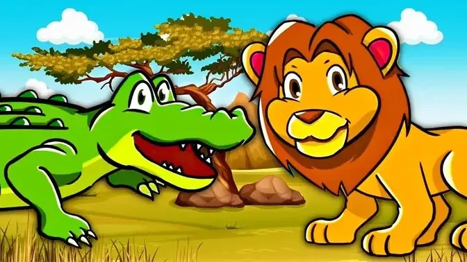 Safari Animal Songs! | Wild Animal Sound Songs for Kids | COMPILATION | Kids  Learning Videos