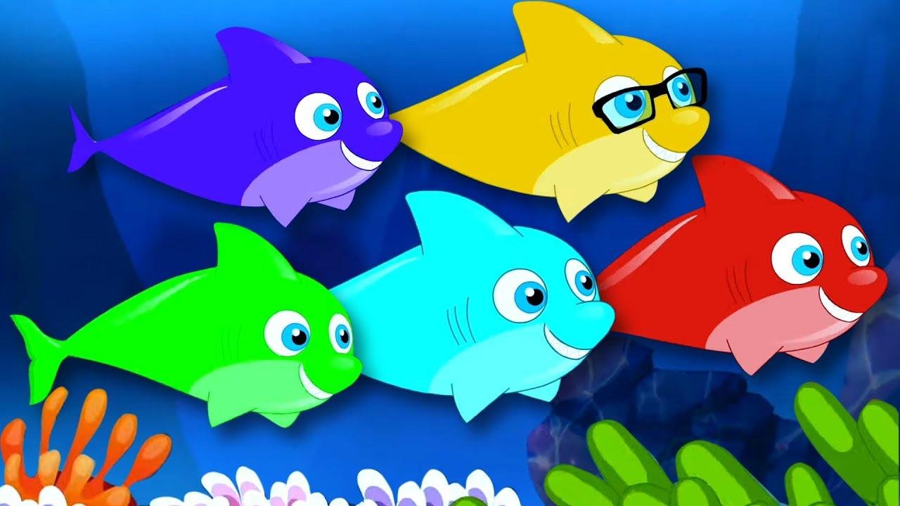 Five Little Sharks Song + More Preschool Rhymes And Cartoon Videos by Kids Tv Baby Shark