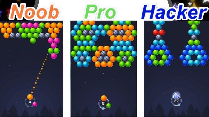 Bubble Pop! | Noob vs Pro vs Hacker | DuDu gaming