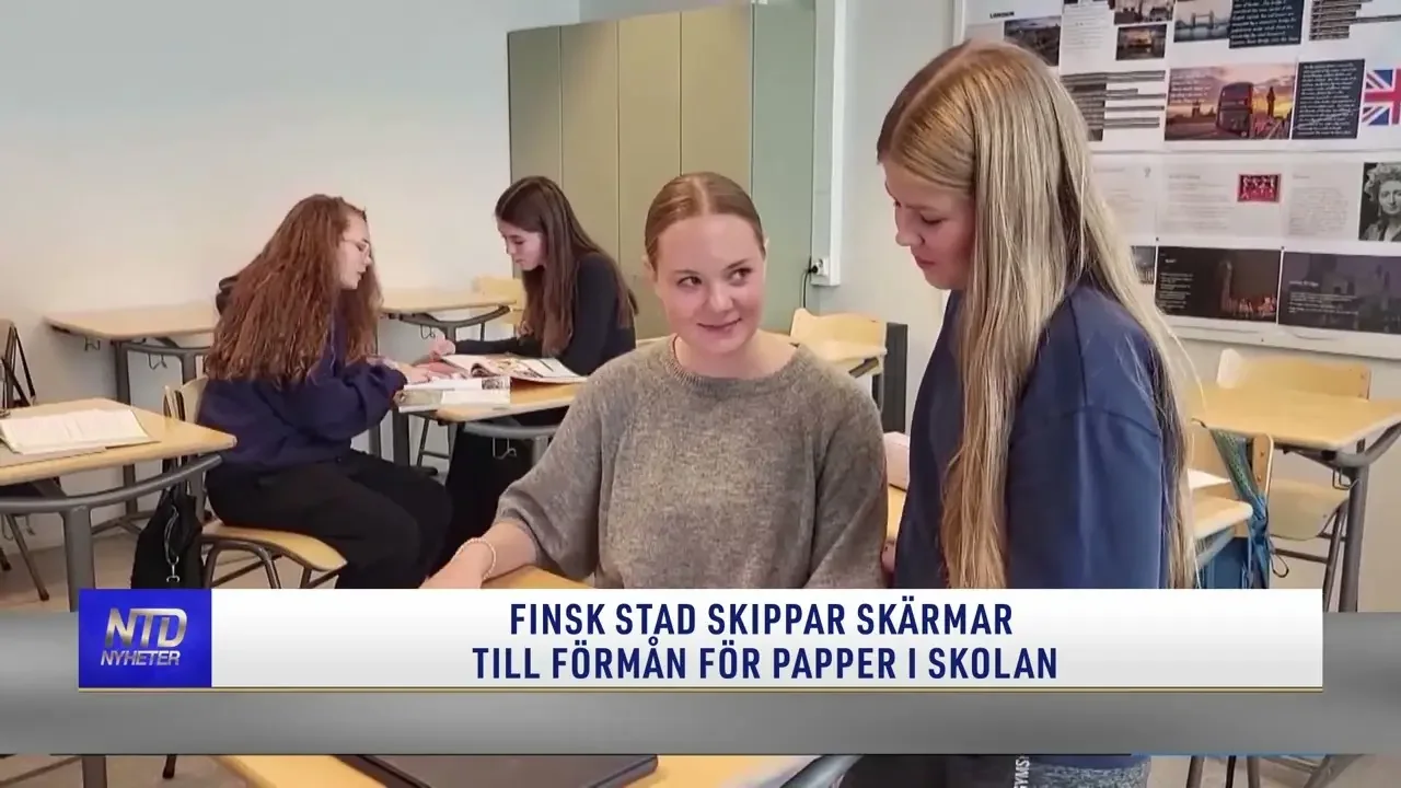 Finsk stad skippar skärmar till förmån för papper i skolan