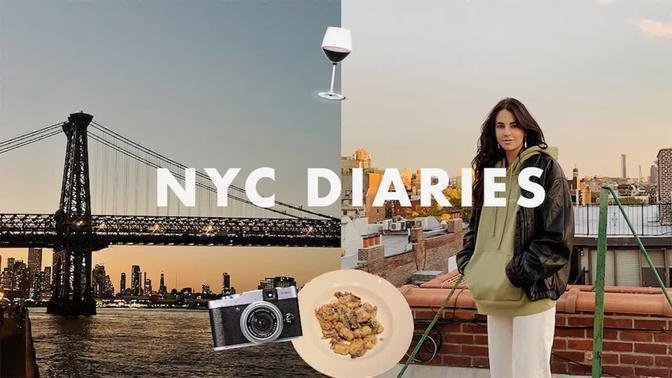 nyc diaries | fall in central park, going out, merch update