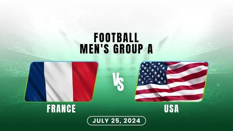 Olympics Men's Football -  France vs. USA - Group A (Full Game Highlights)