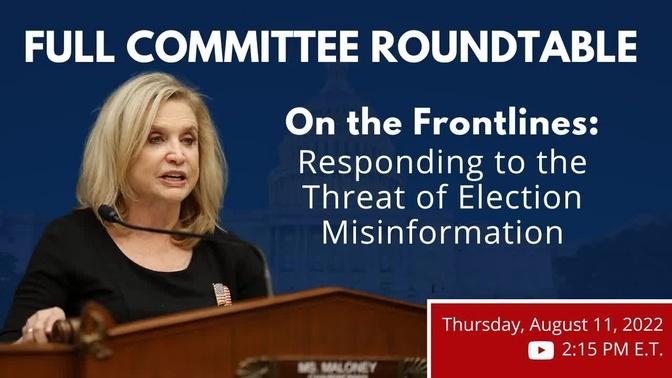 On the Frontlines:  Responding to the Threat of Election Misinformation