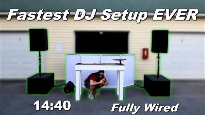 FASTEST Mobile DJ Setup EVER! (Fully Wired)