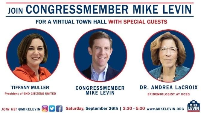 TUNE IN LIVE: Rep. Mike Levin Virtual Town Hall on the #Coronavirus.