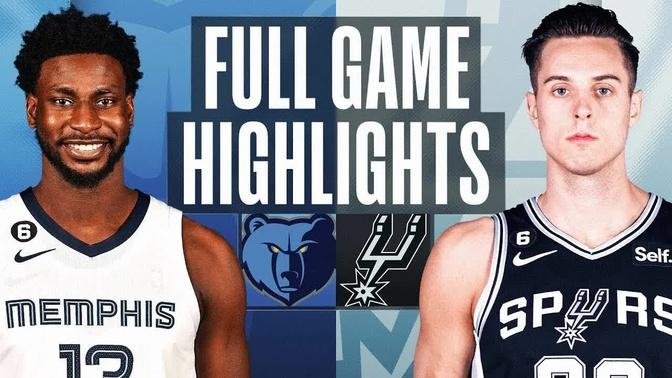 Memphis Grizzlies vs. San Antonio Spurs Full Game Highlights | Mar 17 | 2022-2023 NBA Season
