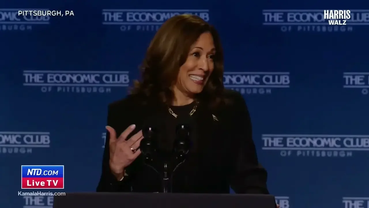 Kamala Harris kampanj i Pittsburgh