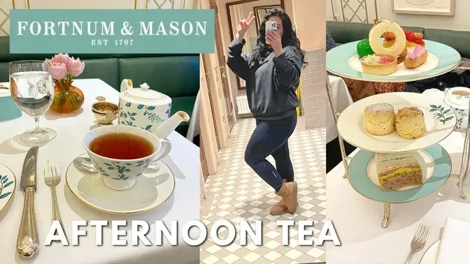 BEST AFTERNOON TEA IN LONDON Fortnum & Mason edition - luxury pastries, sandwiches, scones & tea 🫖�